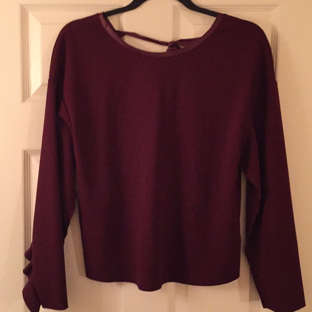 Burgundy Zara Blouse